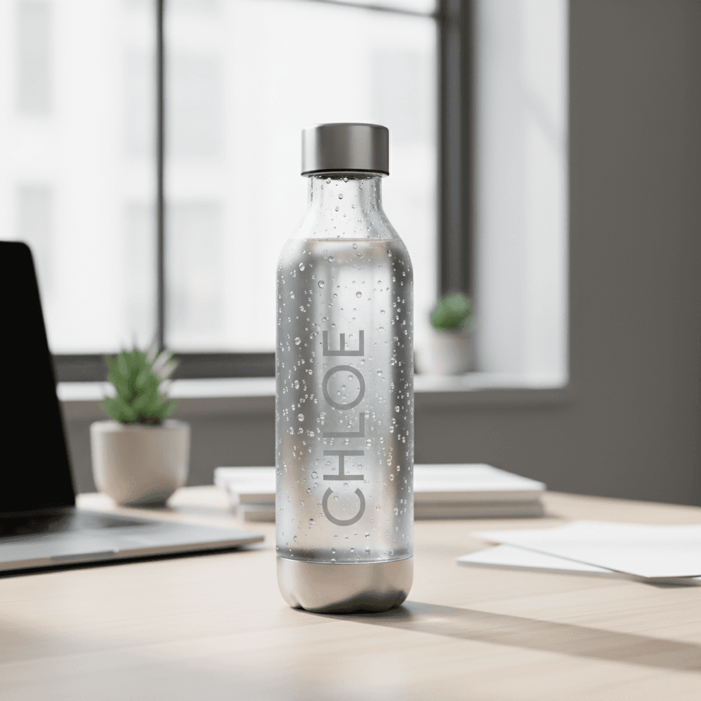 Personalisierte Wasserflasche mit Namensgravur