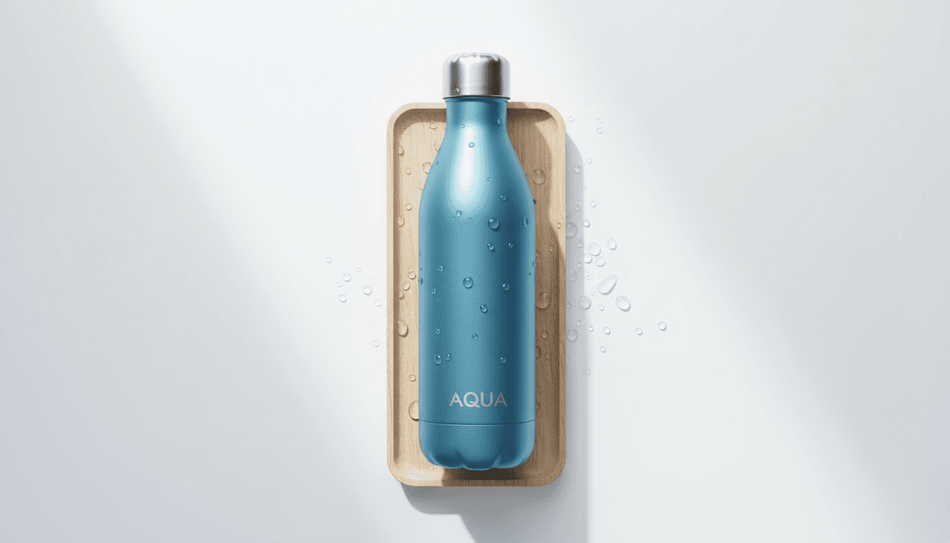 Personalisierte Fleefly Wasserflasche mit modernem Design