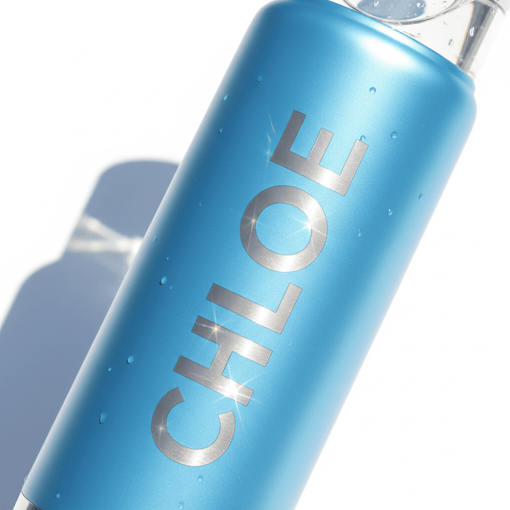 Personalized water bottle with custom engraving
