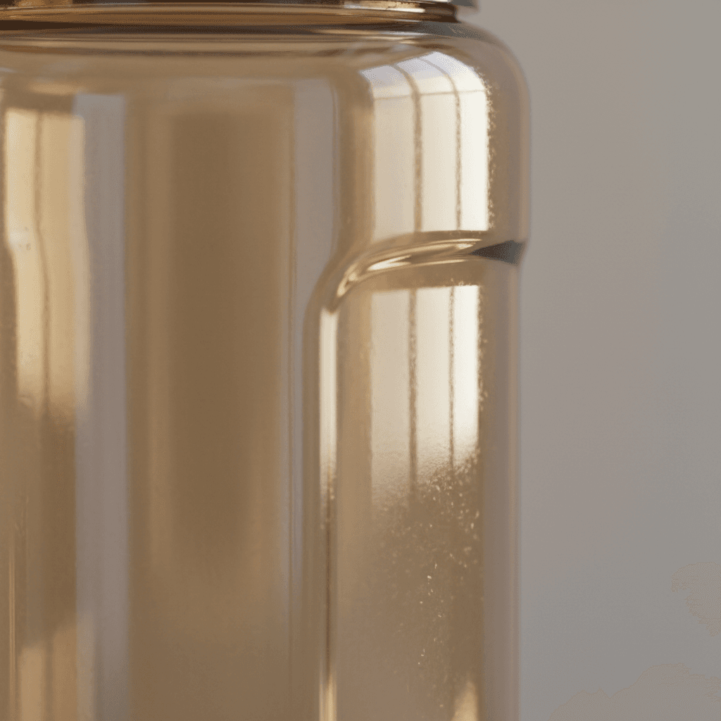 Detail der hochwertigen Flaschenoberfläche